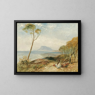 John Skinner Prout - Maria Island from Little Swanport Van Diemens Land.webp