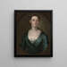 Ritratto di donna Judith Colman Bulfinch - John Smibert — quadro incorniciato alla parete