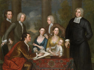 Il gruppo delle Bermuda, il decano Berkeley e i suoi accompagnatori - John Smibert — vista dell’opera