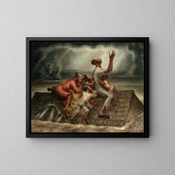Le Mississippi - John Steuart Curry — quadro incorniciato alla parete