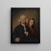 Il governatore Jonathan Trumbull Sr e la signora Trumbull Faith Robinson - John Trumbull — quadro incorniciato alla parete