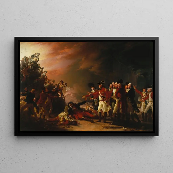 La Sortie de la garnison de Gibraltar - John Trumbull — quadro incorniciato alla parete