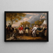 La reddizione del generale Burgoyne a Saratoga il 16 ottobre - John Trumbull — quadro incorniciato alla parete