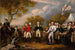 La reddizione del generale Burgoyne a Saratoga il 16 ottobre - John Trumbull — vista dell’opera