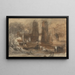 Un paesaggio romantico - John Varley — quadro incorniciato alla parete