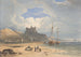 Château de Bamborough depuis le nord-est avec l'île Sainte au loin Northumberland - John Varley — vista dell’opera