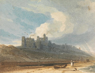 Château de Bamburgh, Northumberland - John Varley — vista dell’opera