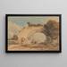 Abbaye di Byland, Yorkshire - John Varley — quadro incorniciato alla parete