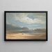 Il castello di Harlech attraverso il Traeth Mawr - John Varley — quadro incorniciato alla parete