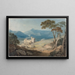 Château de Harlech et Snowdon - John Varley — quadro incorniciato alla parete