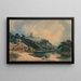 Knaresborough sul fiume Nidd Yorkshire - John Varley — quadro incorniciato alla parete