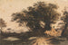 Paesaggio con un mazzo di alberi vicino a una strada e a un ruscello - John Varley — vista dell’opera