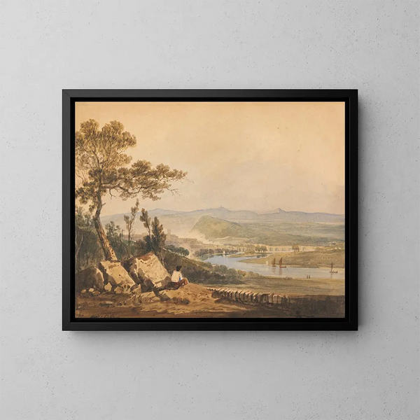Ludlow, Shropshire - John Varley — quadro incorniciato alla parete