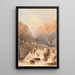 Pont Aberglaslyn - John Varley — quadro incorniciato alla parete