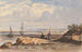 Rivage con due figure e una città lontana - John Varley — vista dell’opera