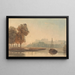 La Tamise a Windsor - John Varley — quadro incorniciato alla parete