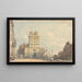 Vista di New Street vicino al London Bridge - John Varley — quadro incorniciato alla parete