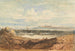 Vista della scogliera, Bamburgh, Northumberland - John Varley — vista dell’opera
