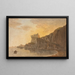 Nella baia di Salerno vicino a Vietri - John Warwick Smith — quadro incorniciato alla parete