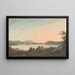 Il Lago Windermere da Calgarth con Belle Isle - John Warwick Smith — quadro incorniciato alla parete