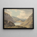 Llyn Geirionedd non lontano da Trefriew sul fiume Conway, Carnarvonshire - John Warwick Smith — quadro incorniciato alla parete