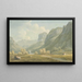 Village di Stonethwaite e Eagle Cragg Borrowdale - John Warwick Smith — quadro incorniciato alla parete