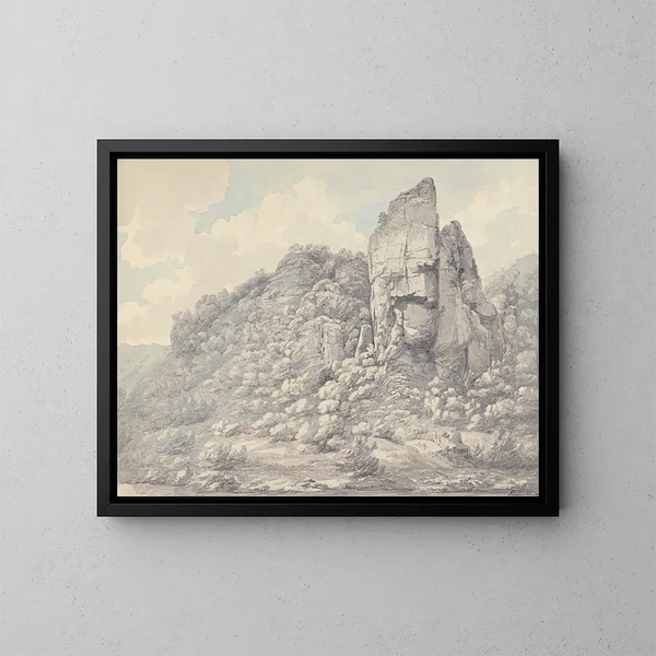 Rochers dans le Derbyshire - John Webber — quadro incorniciato alla parete