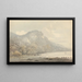 Vista di Cracatoa, mari della Cina - John Webber — quadro incorniciato alla parete