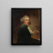Ritratto dell'artista a mezza figura che tiene un portfolio - John Westbrooke Chandler — quadro incorniciato alla parete