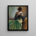 Studio in nero e verde - John White Alexander — quadro incorniciato alla parete