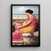 L'assenza rende il cuore più tenero - John William Godward — quadro incorniciato alla parete
