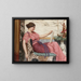 Un amatore - John William Godward — quadro incorniciato alla parete