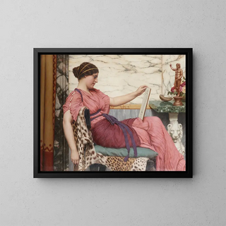Un amatore - John William Godward — quadro incorniciato alla parete