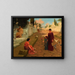 Fuori dalla porta di Pompei - John William Godward — quadro incorniciato alla parete