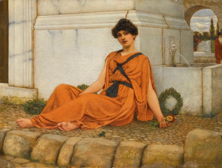 La Fille aux fleurs - John William Godward — vista dell’opera