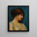 Studio di una testa di ragazza - John William Godward — quadro incorniciato alla parete