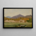 Paesaggio con montagne - John William Hill — quadro incorniciato alla parete