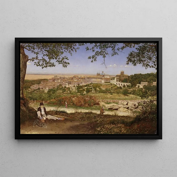 John William Inchbold - Ariccia near Rome Italy.webp