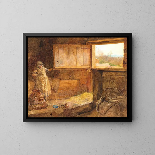 Le grenier à foin - John William North — quadro incorniciato alla parete