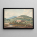 Vista di un dominio - John William Upham — quadro incorniciato alla parete