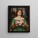 Raccogliete i fiori di rosa mentre è maggio - John William Waterhouse — quadro incorniciato alla parete