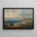 Passeggiatori sulle scogliere sopra Freshwater Bay visti da est - John Wilson Carmichael — quadro incorniciato alla parete