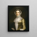 Ritratto di Mme Richard Nichols - John Wollaston il Giovane — quadro incorniciato alla parete