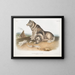 Cane esquimale - John Woodhouse Audubon — quadro incorniciato alla parete