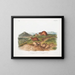 Lemming fauve Dimensioni naturali Lemming a tre corni Dimensioni naturali - John Woodhouse Audubon — quadro incorniciato alla parete