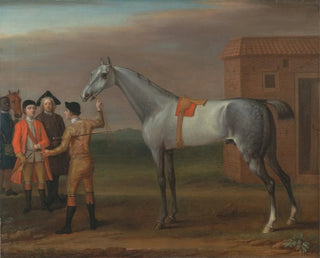 John Wootton - Lamprey with His Owner Sir William Morgan at Newmarket.webp