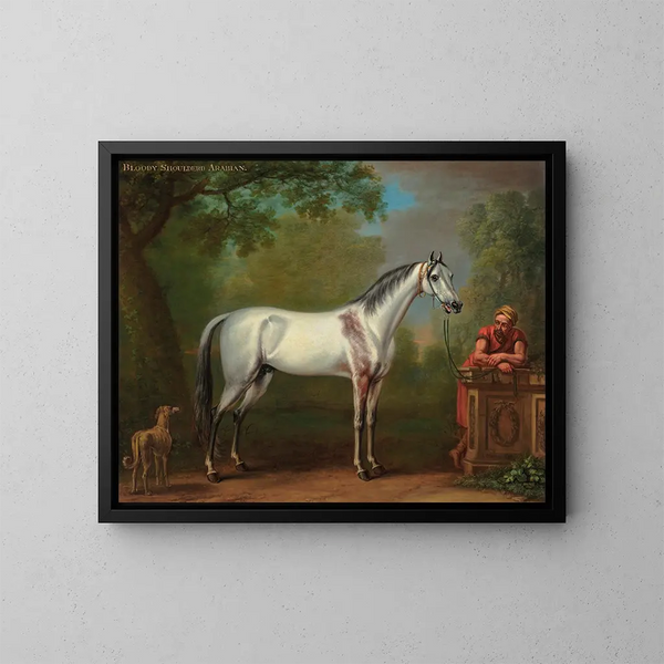L'Arabien au cou ensanglanté - John Wootton — quadro incorniciato alla parete