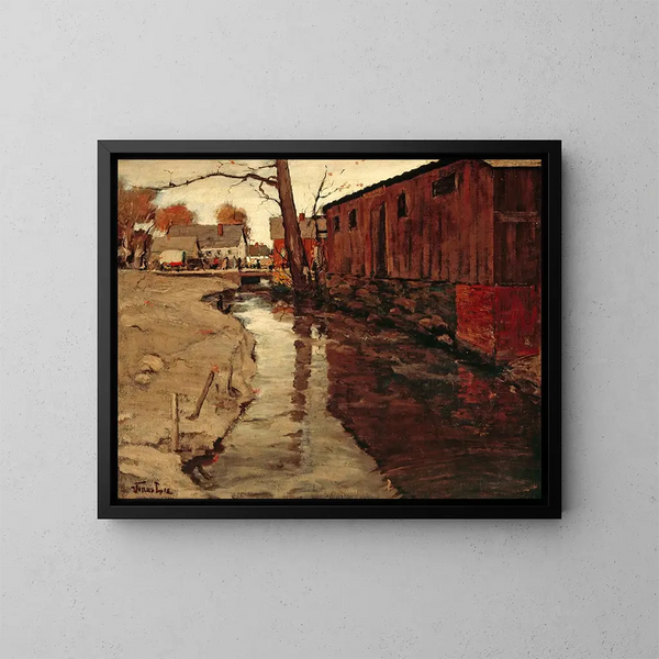 Mulino ad acqua - Jonas Lie — quadro incorniciato alla parete