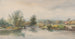 Barche su un fiume - Jonathan Needham — vista dell’opera