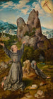 Saint François recevant les stigmate - Joos van Cleve — vista dell’opera